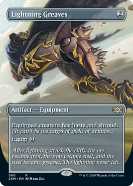 Lightning Greaves Double Masters Alternate Art